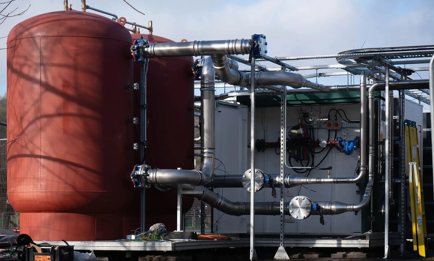 Air source heat pump installation