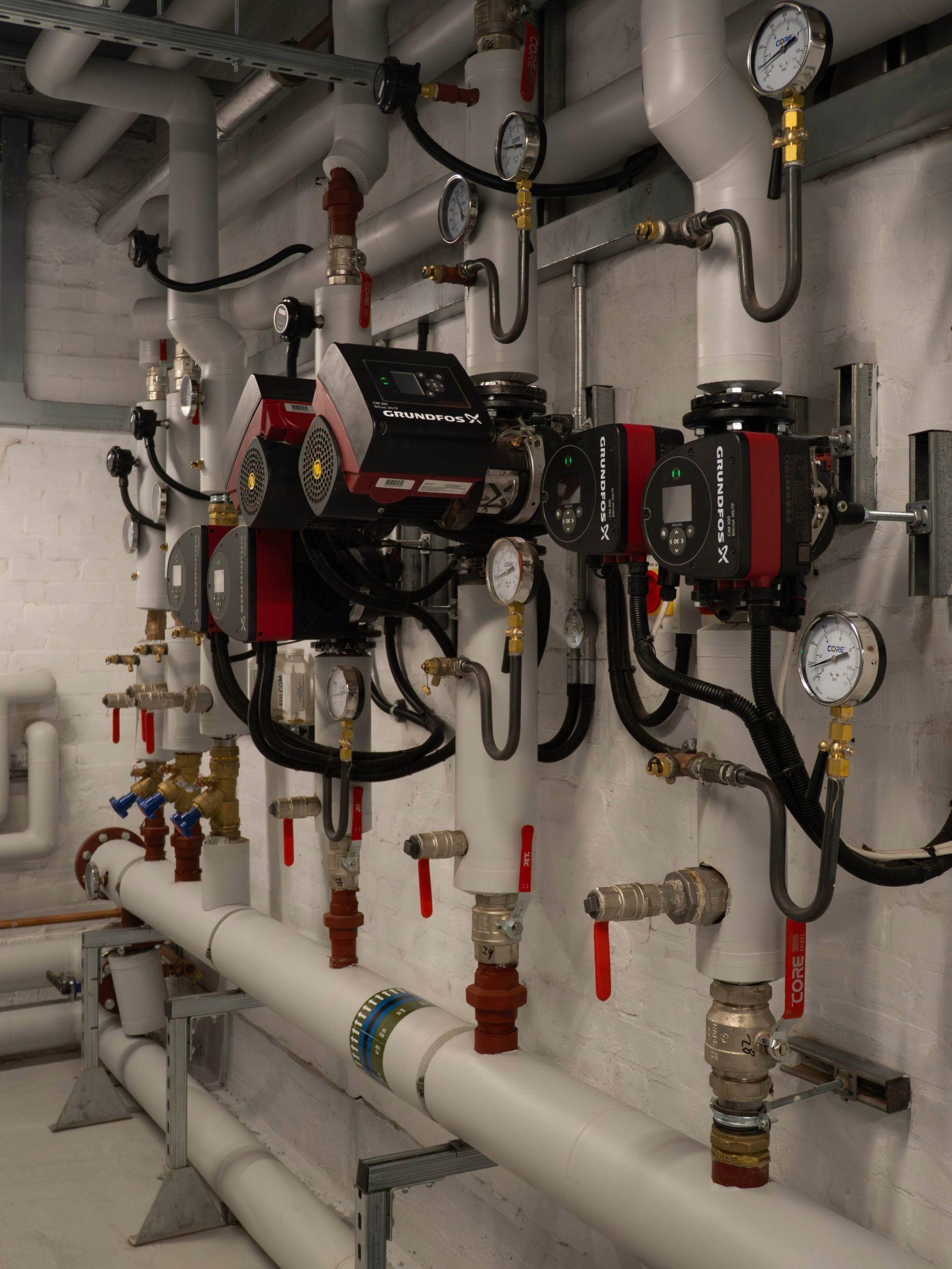 Air source heat pump installation