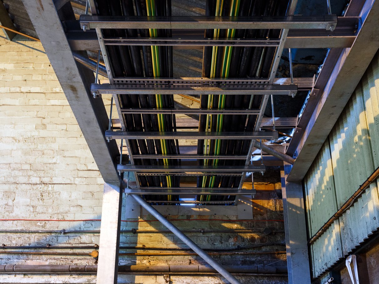 Electrical wiring at a transport hub