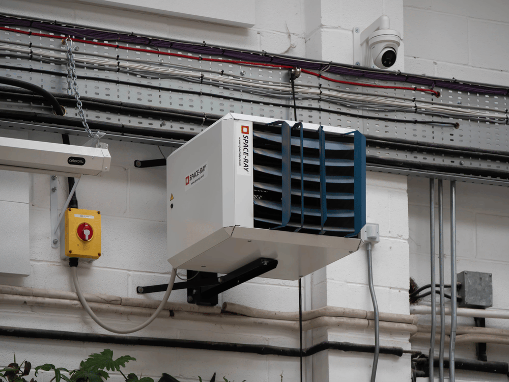 Wiper & True Heater electric warm air heating installation